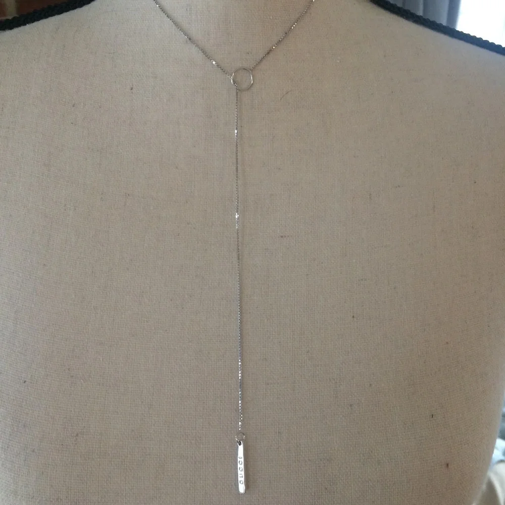 GUCCI Lariat 18k White Gold 20mm Lariat Necklace - Picture 7 of 8